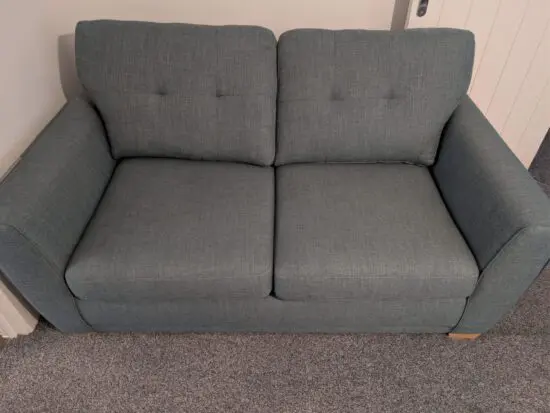 DFS Kian Large 2-Seater Sofa Bed – Sky Blue