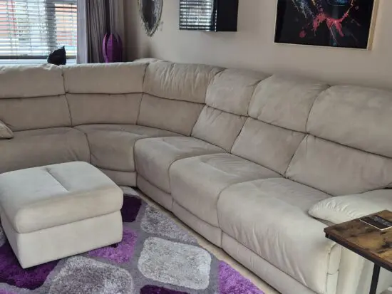 Modular sofa.7 piece. Can be arranged to suit your choice. Recliners at end end