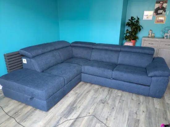 SCS corner sofa with storage and sofa bed