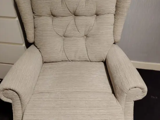 Celebrity woburn compact power lift and recliner riser chair in stone/beige