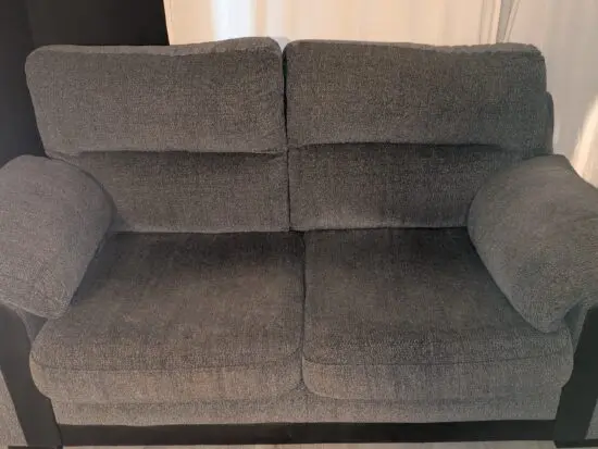 Dfs dark grey 2 seat sofa