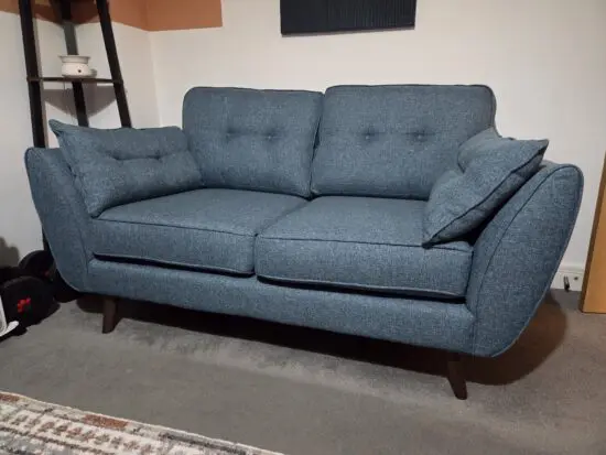 French Connection Zinc 2 Seater Teal Sofa