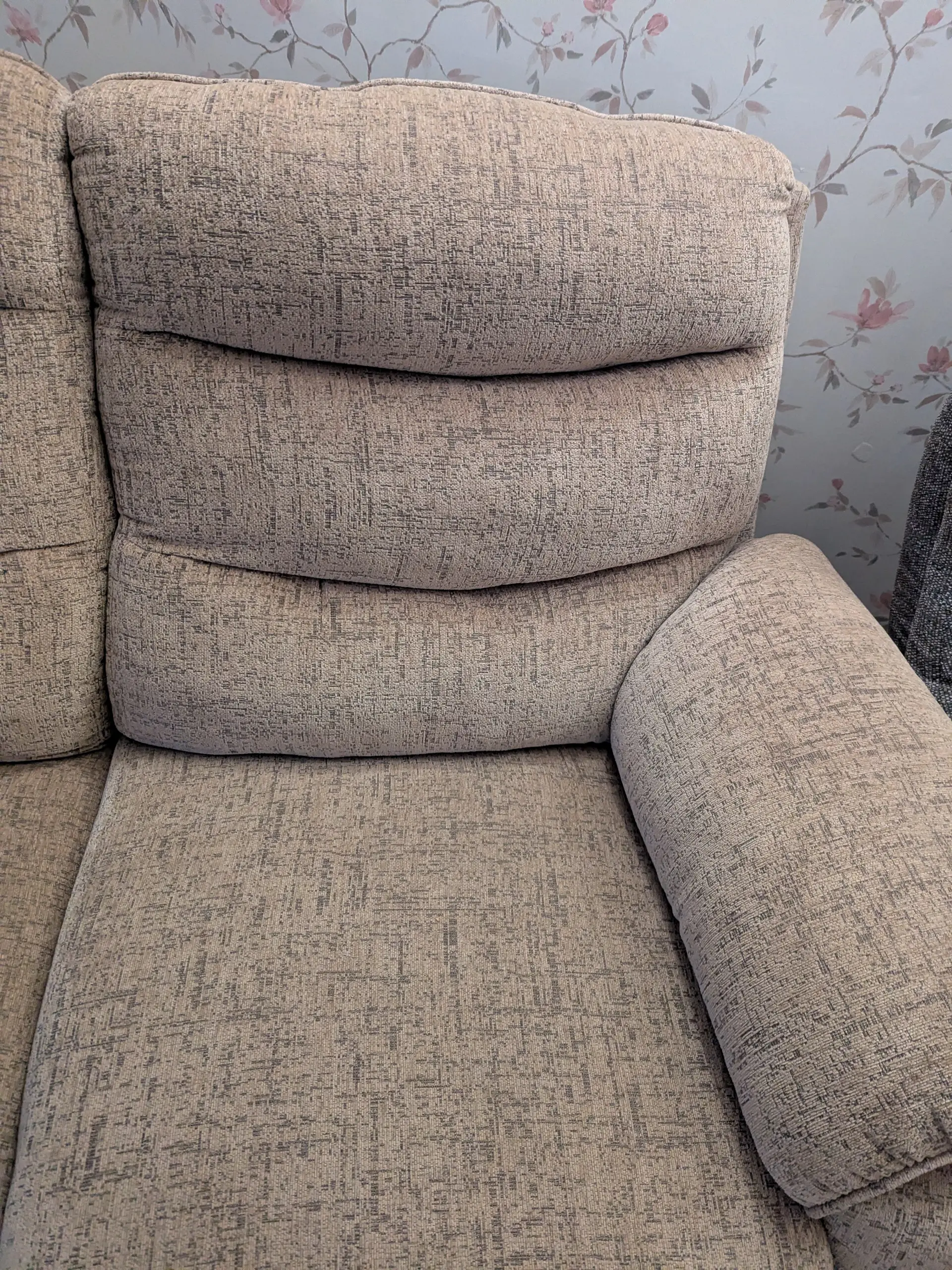 2 seater oatmeal LaZboy sofa