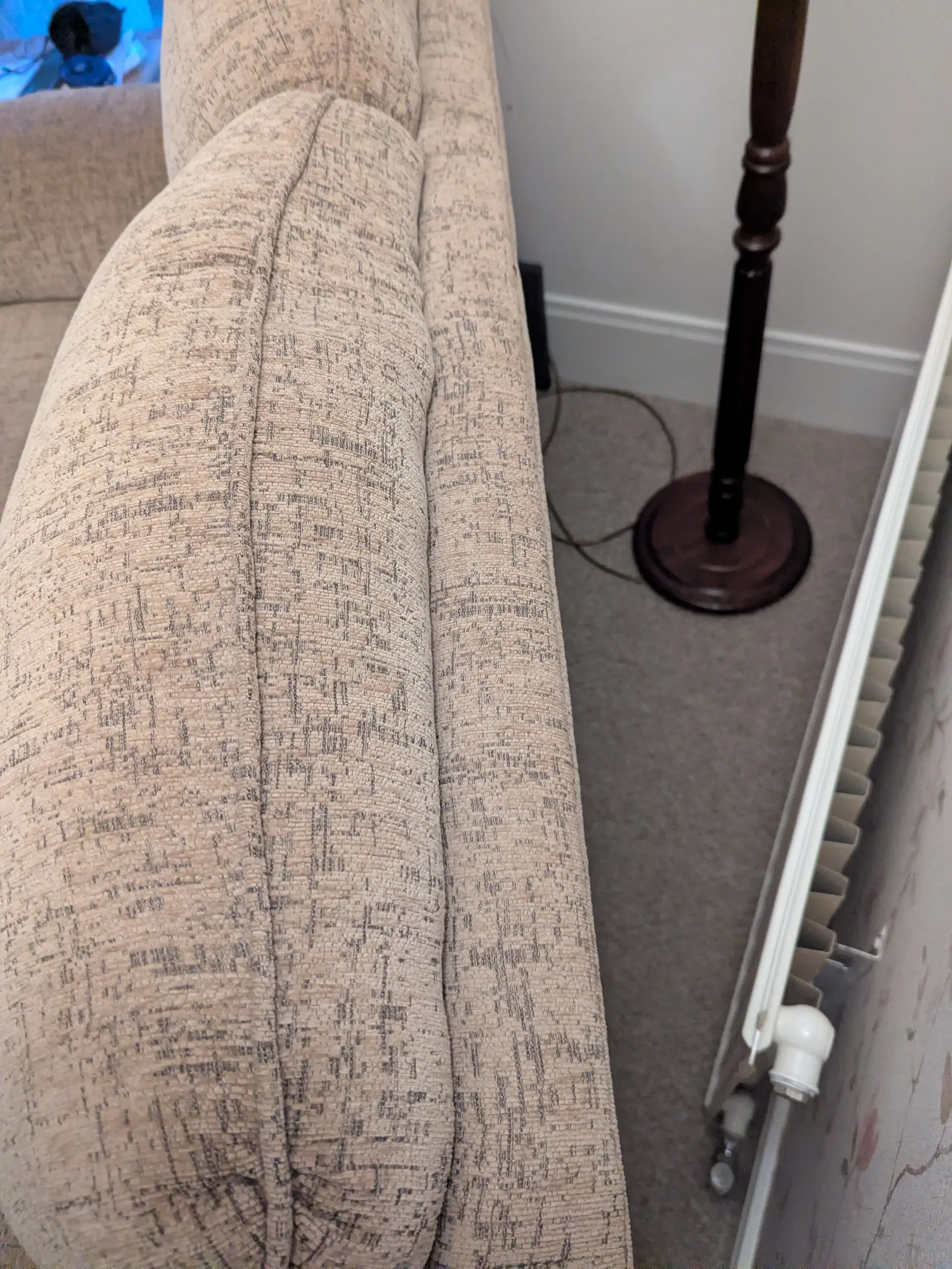 2 seater oatmeal LaZboy sofa