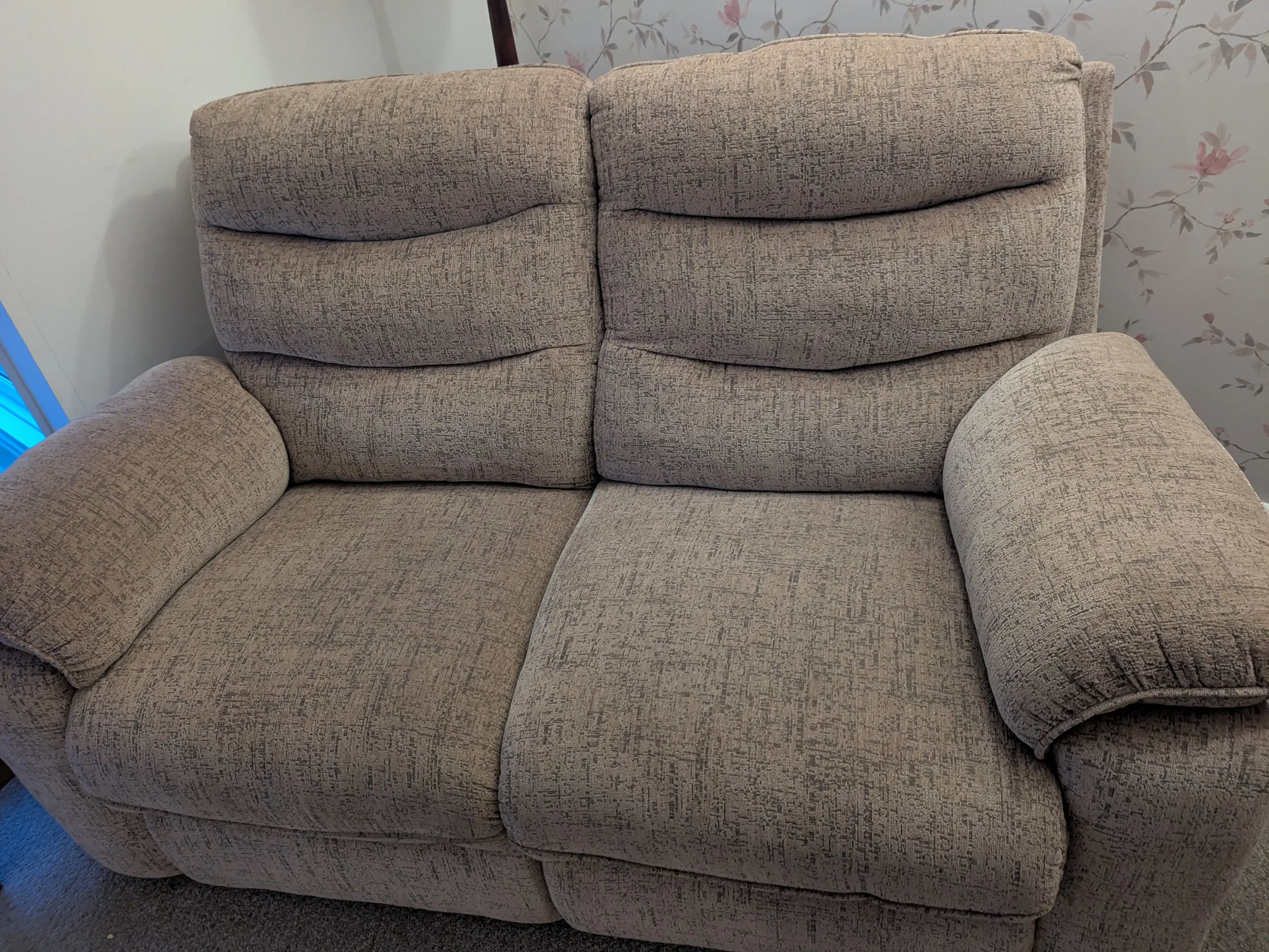 2 seater oatmeal LaZboy sofa