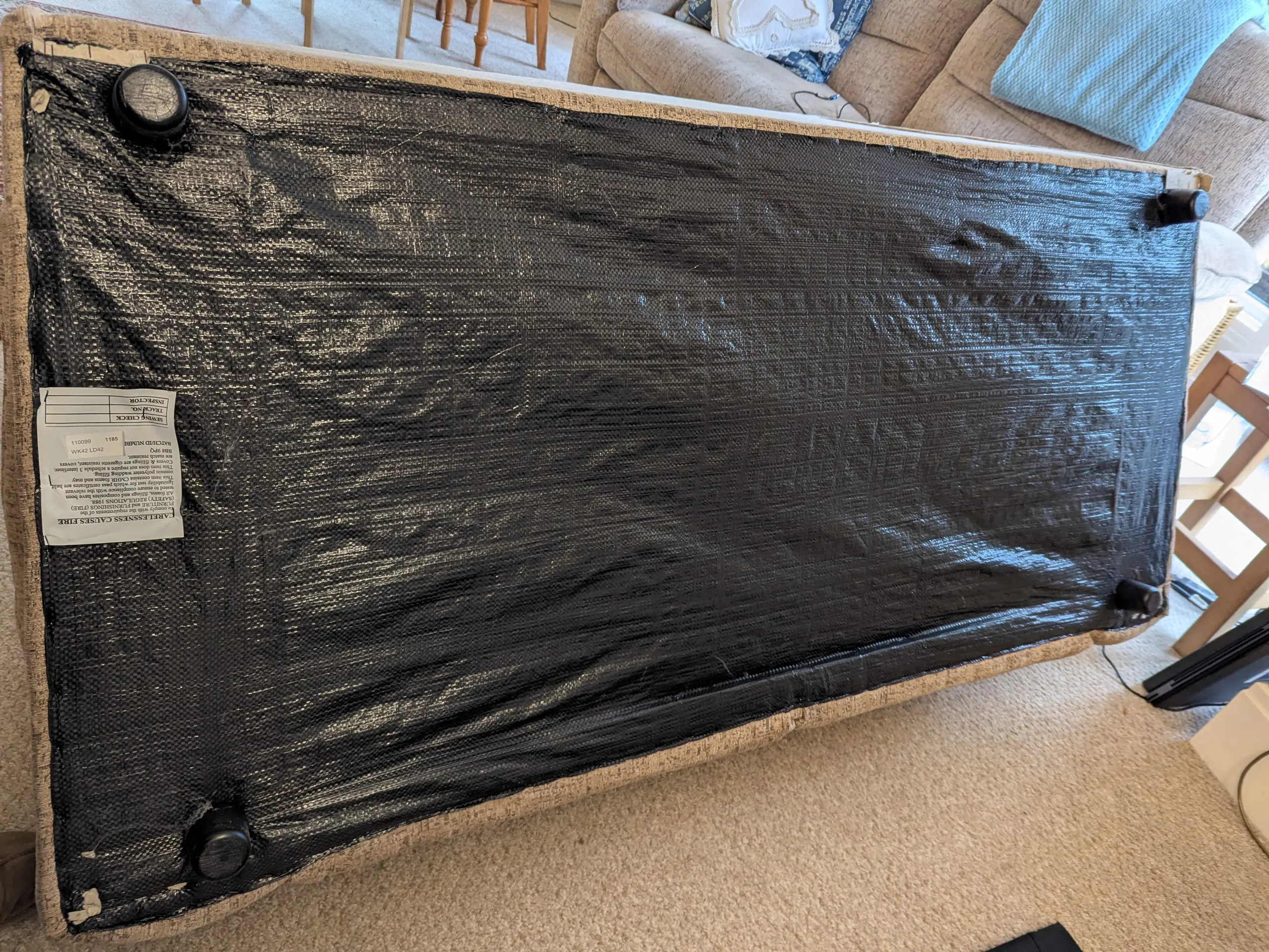 2 seater oatmeal LaZboy sofa