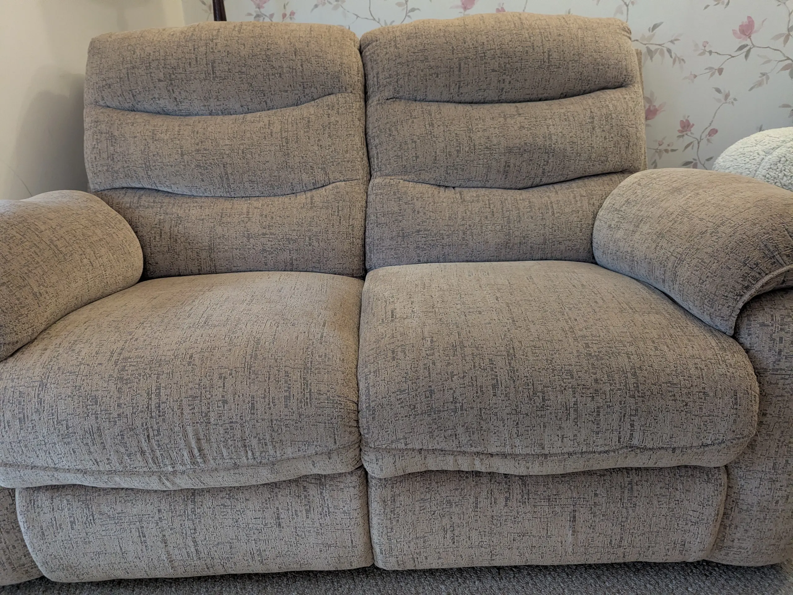 2 seater oatmeal LaZboy sofa