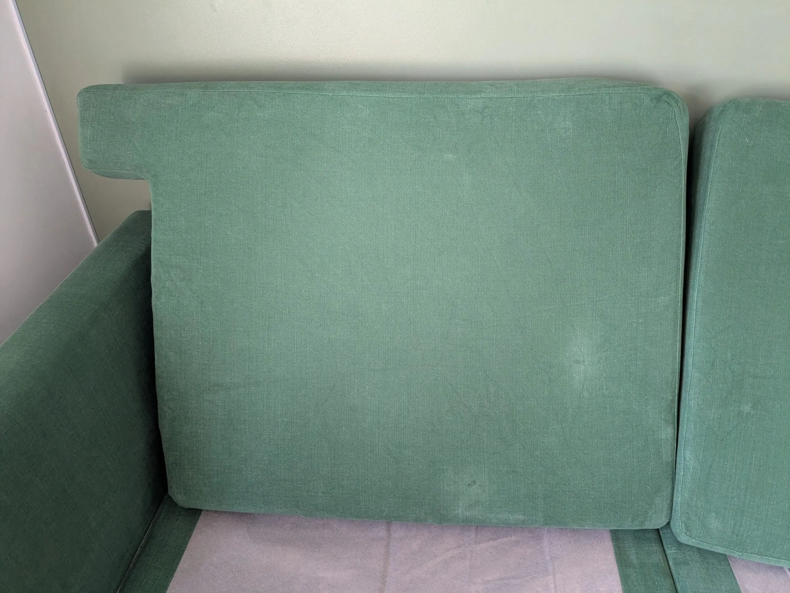 Adventures in Furniture Green Hammet Sofa