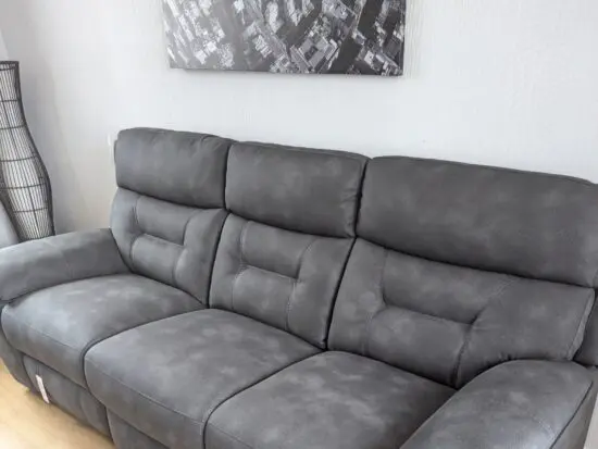 DFS FOSTER GREY 3 SEATER RECLINER
