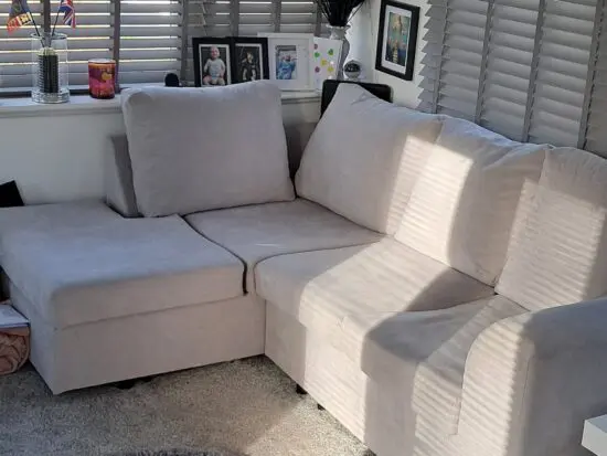 Grey corner sofa