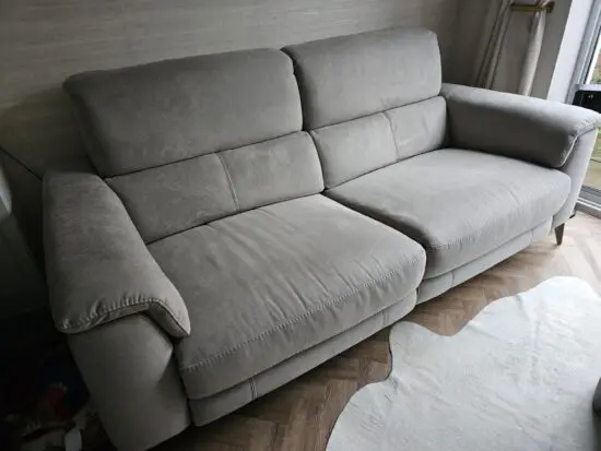 Sofology dual powered recliner 3 seater sofa.