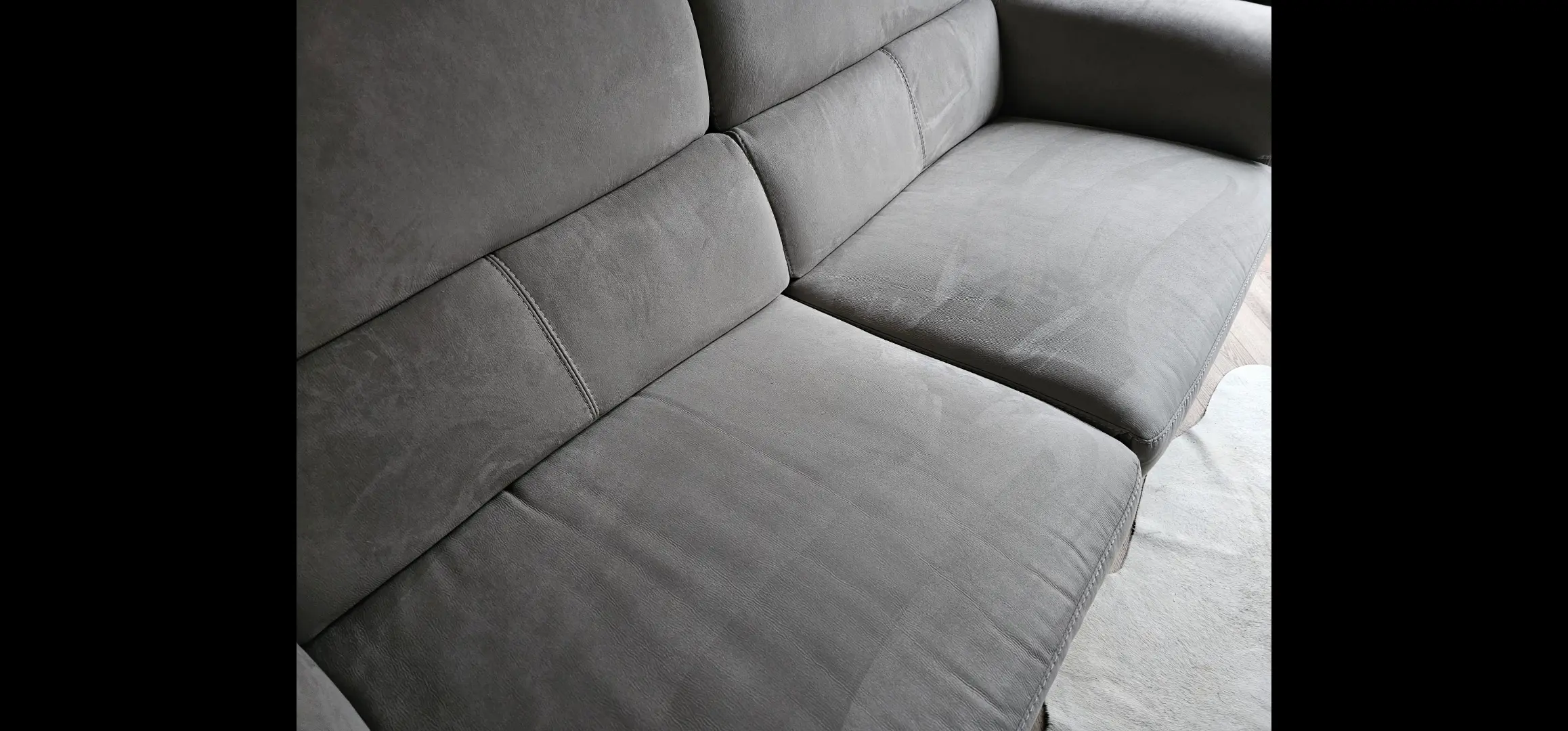 Sofology dual powered recliner 3 seater sofa.