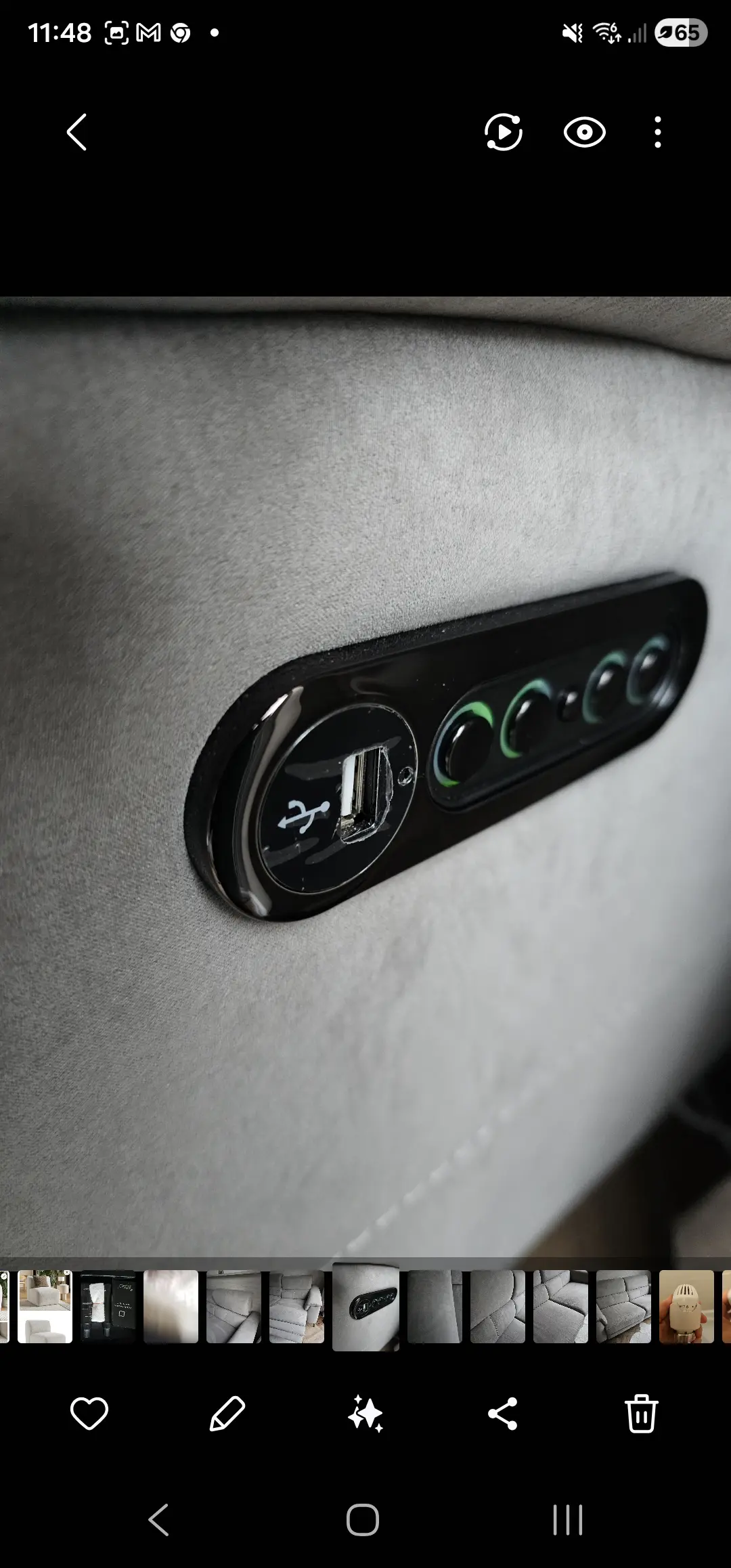 Sofology dual powered recliner 3 seater sofa.