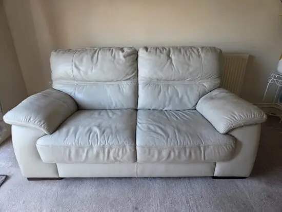 Sofology Pebble Moretti 2 Seater Leather Sofa