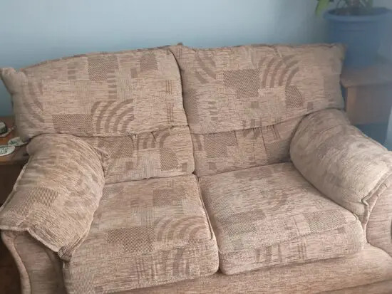 Brown 2 seat sofa