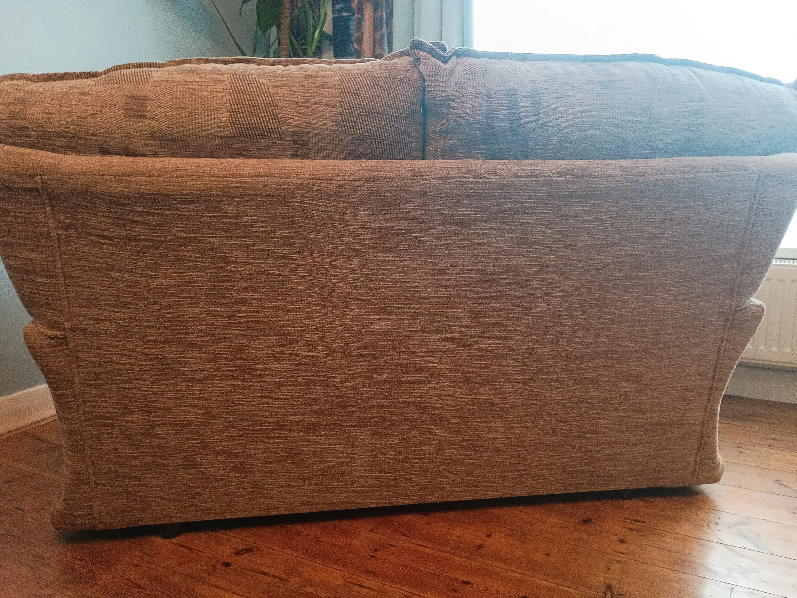 Brown 2 seat sofa