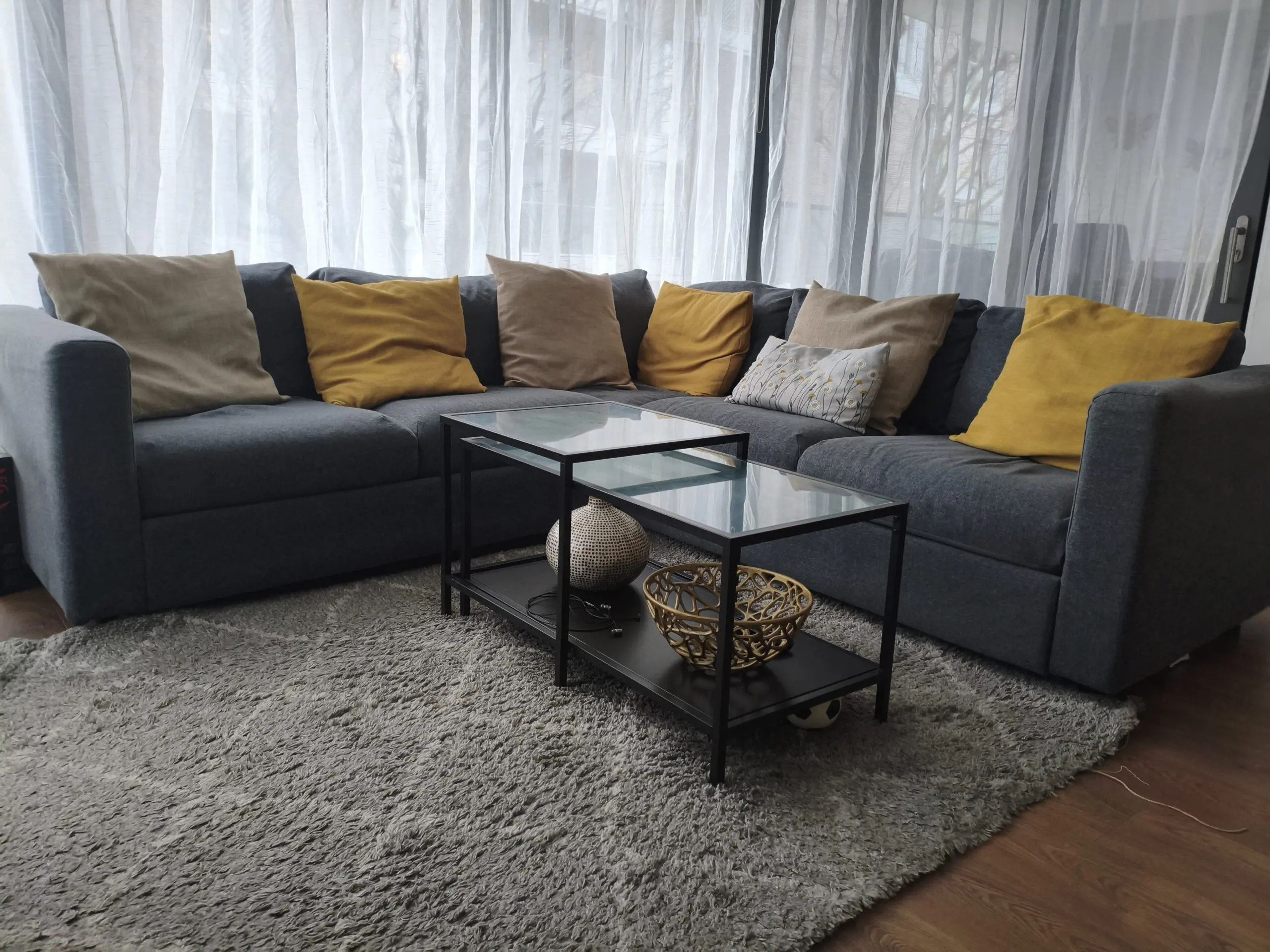 Ikea Vimle 4 seater corner sofa gunnared grey sofa