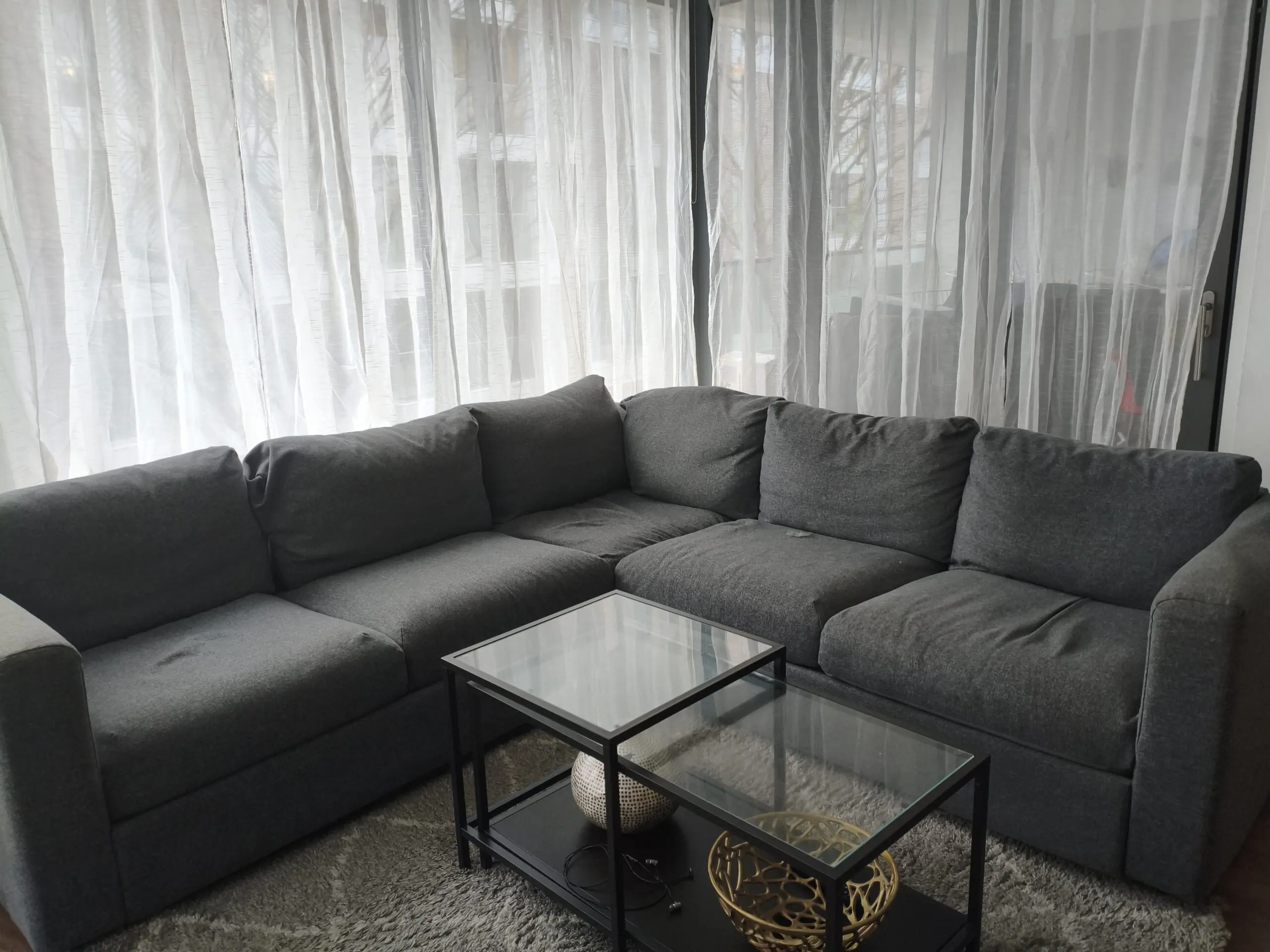 Ikea Vimle 4 seater corner sofa gunnared grey sofa