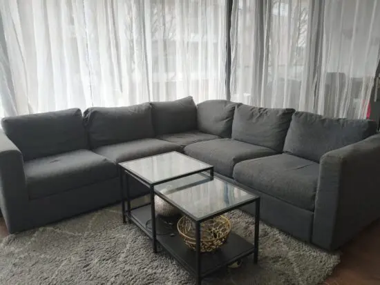 Ikea Vimle 4 seater corner sofa gunnared grey sofa