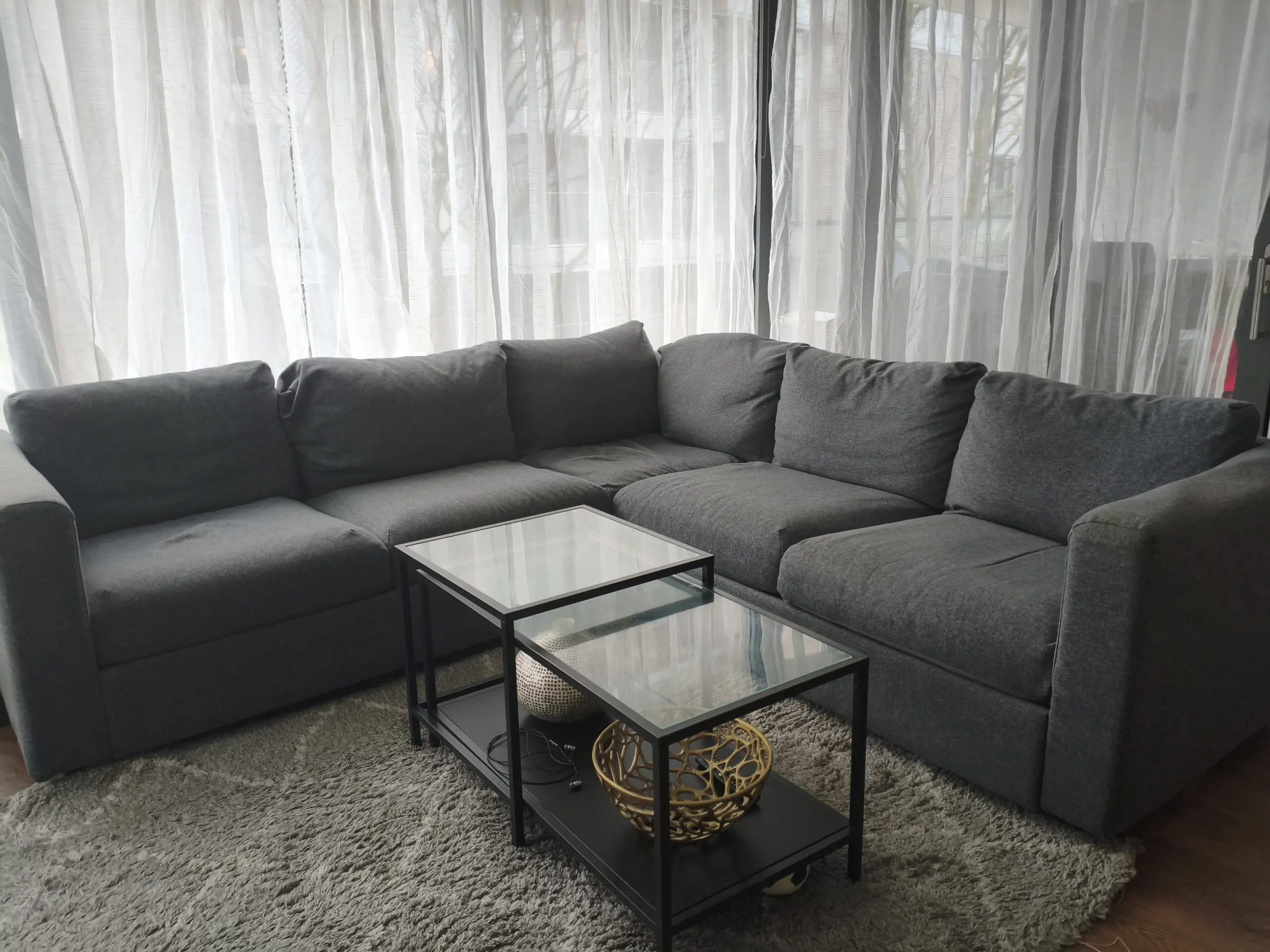 Ikea Vimle 4 seater corner sofa gunnared grey sofa