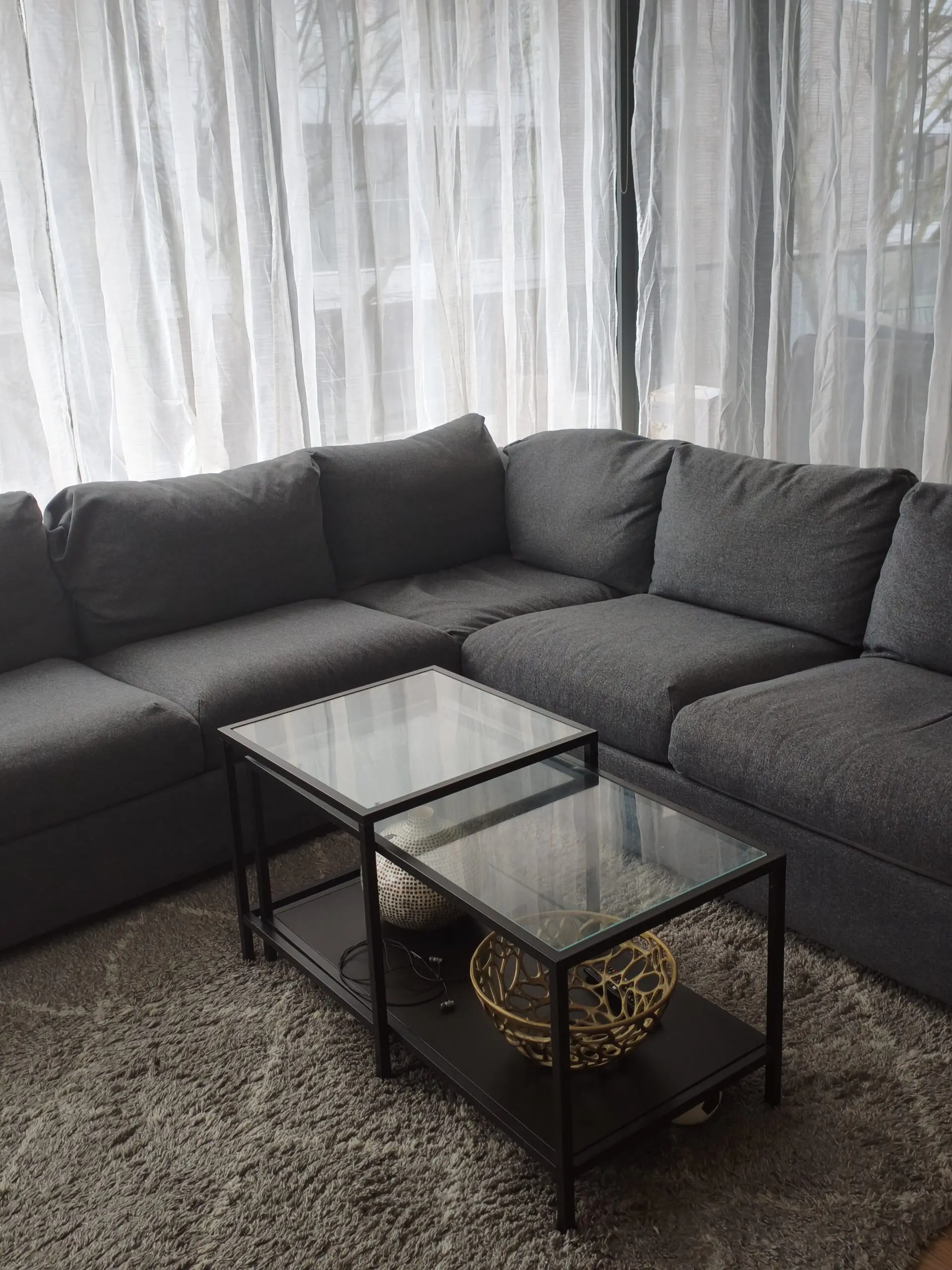 Ikea Vimle 4 seater corner sofa gunnared grey sofa