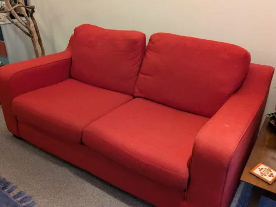 Red sofa