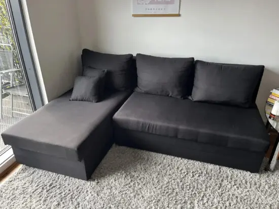 Black Corner Sofa Bed