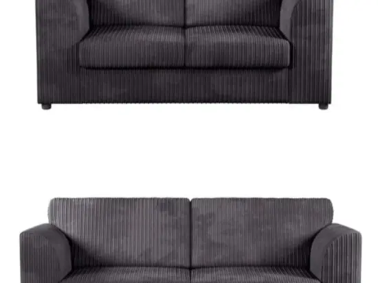 Brand New 3+2 Jumbo Cord sofa set