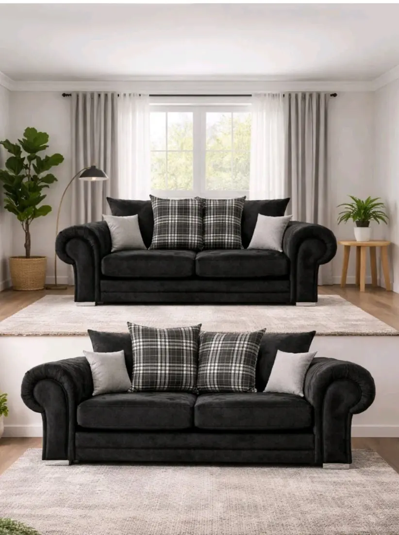 Brand New Veronica 3+2 seater Sofa set Grey