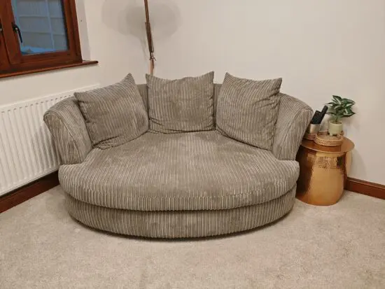 DFS honey cuddle sofa charcoal almost new