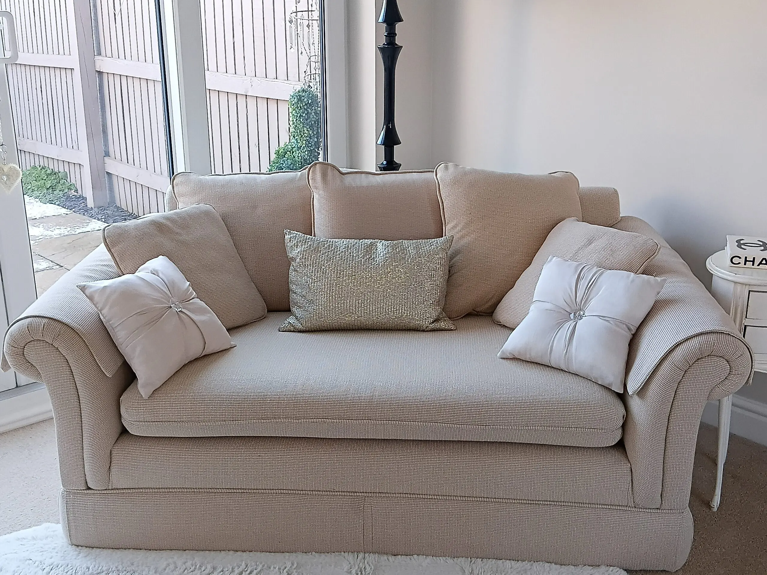 Neutral / Beige 2 Seater Sofa