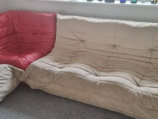 3 (1 leather) corner sofa units plus 2 sofas