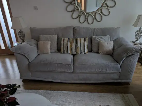 SCS 3 seater fabric sofa