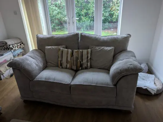 SCS 2 seater fabric sofa