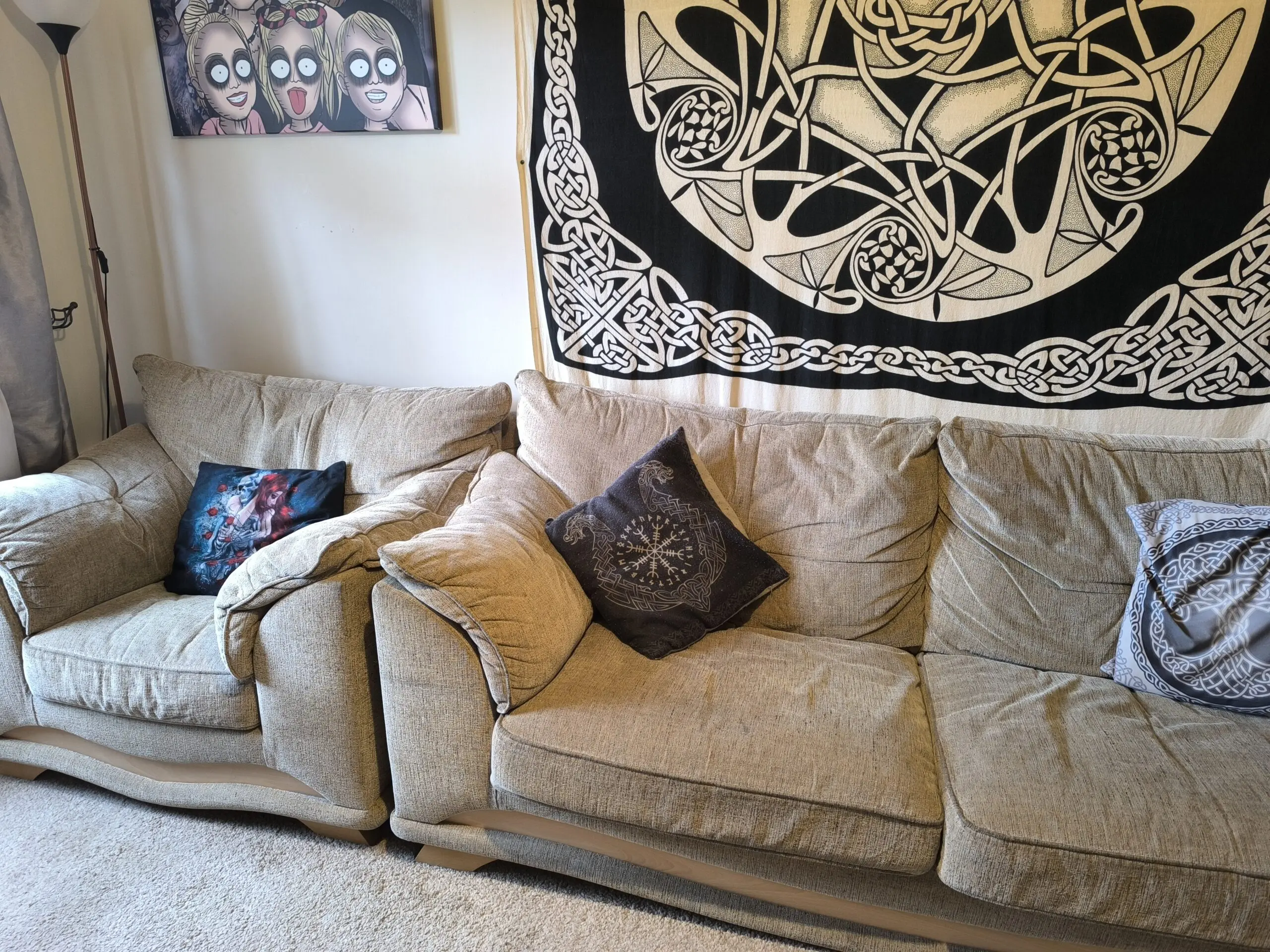 Sofa + Armchairs + Footstool