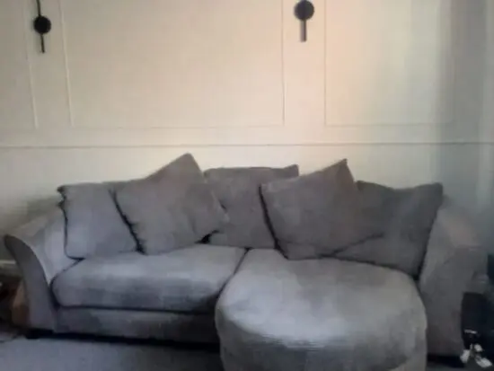 DFS Grey waffle sofa