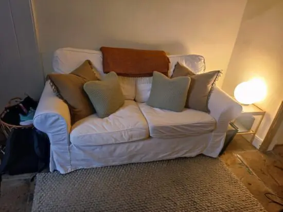 IKEA Ektorp white two seater sofa