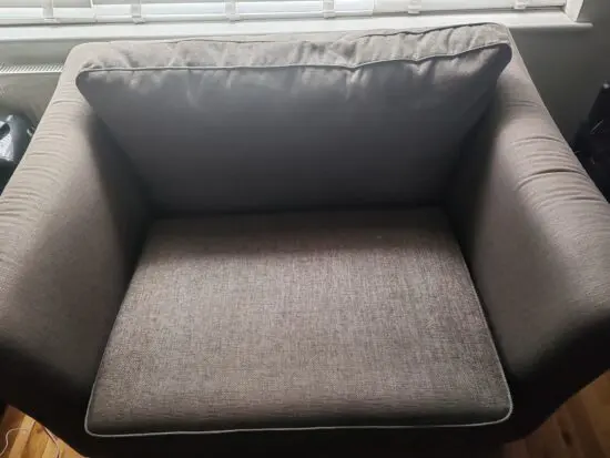 M&S Abbey Love Seat Sofa 2 Seater Grey Fabric