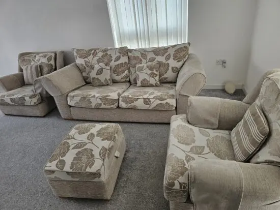 3 +1+1 sofa sets with foot rest(storage underneath )
