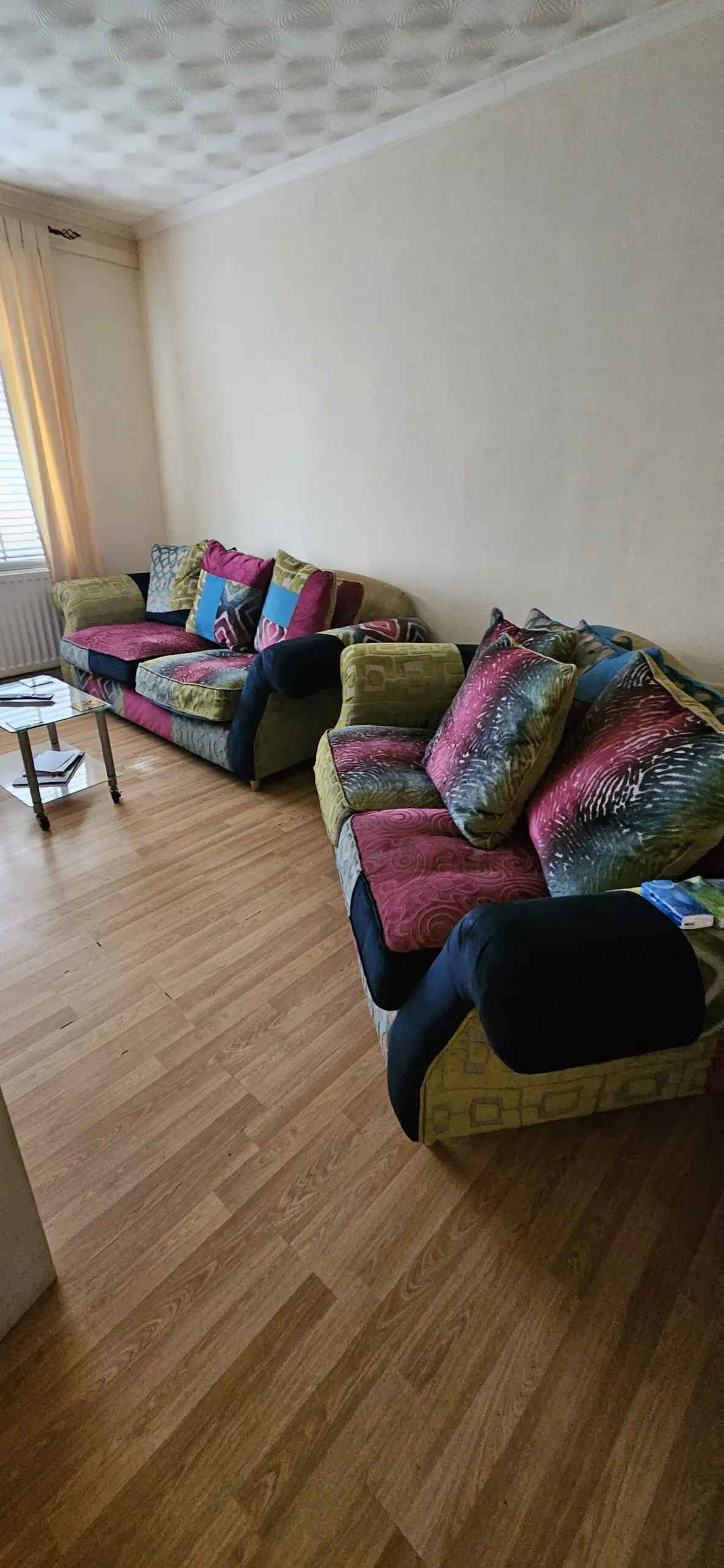 Two large 2 seater sofas