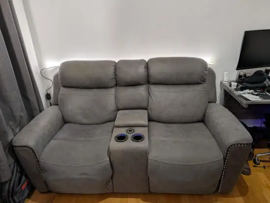 Tech Sofa Grey 2 Seater Electric Sofa