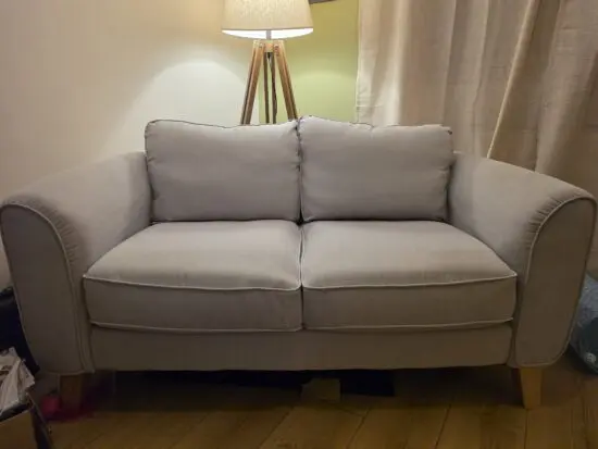 Habitat Light Grey 2 Seater Sofa