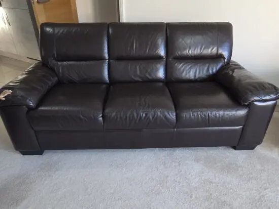 Dfs brown faux leather