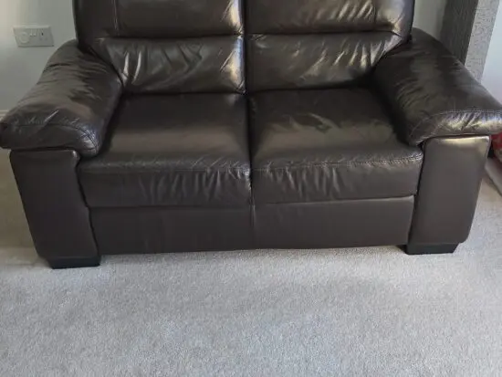 Dfs brown faux leather