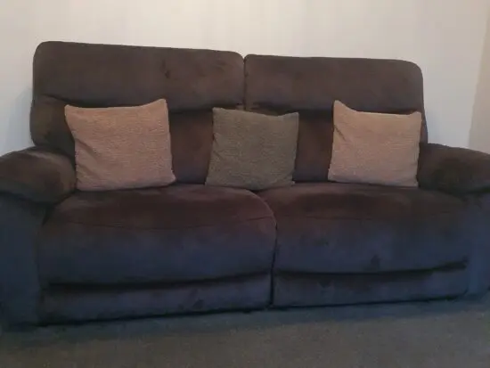 DFS Power Recliner sofas and Footstall