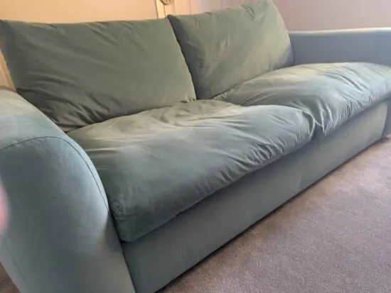 Snug the cloud sundae 3 seater sofa bed in soft teal