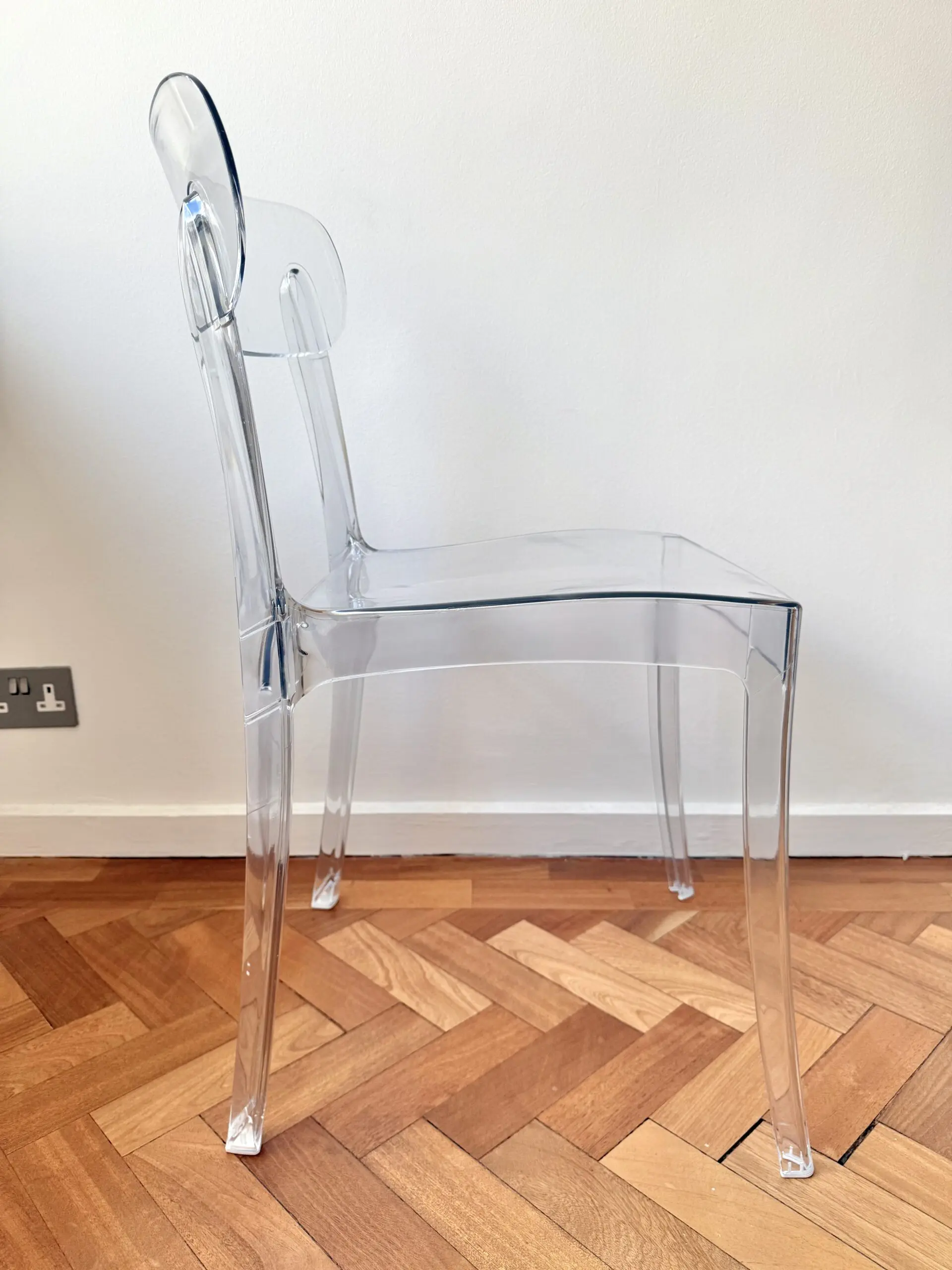 THE MASIE Arlet Transparent Polycarbonate Chair x 2 (Sold as Pair)