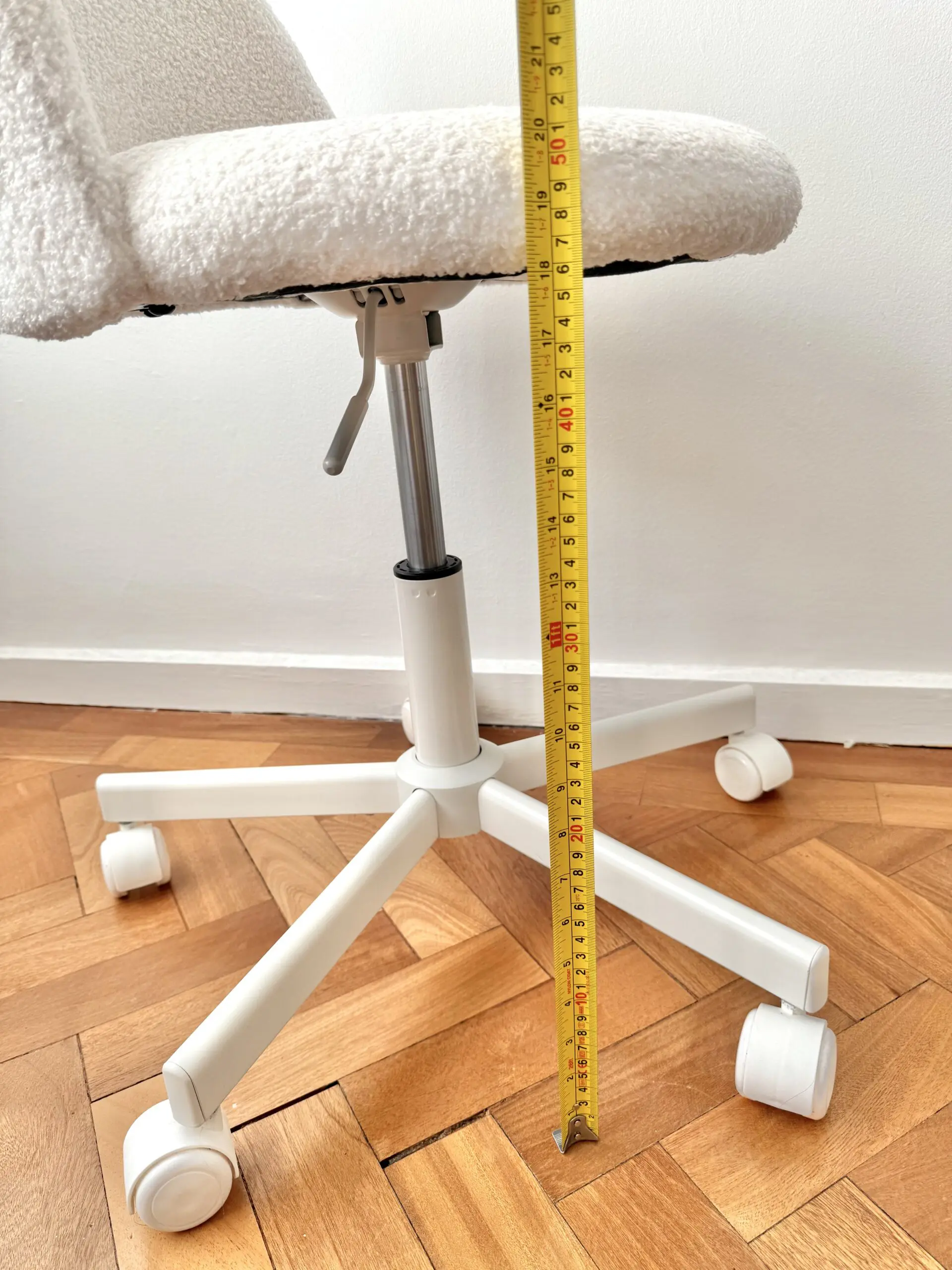 Cream Teddy swivel chair