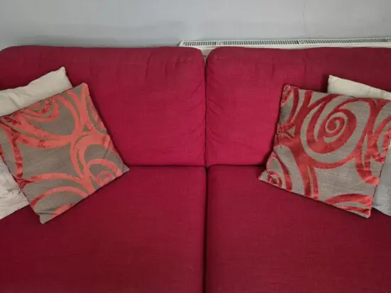 ATTRACTIVE RED SOFA