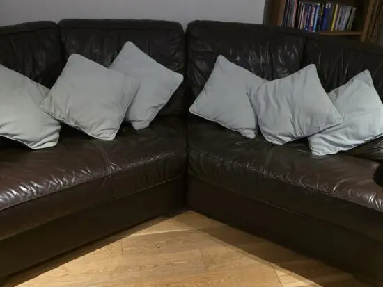 Next Brown Leather Sofa